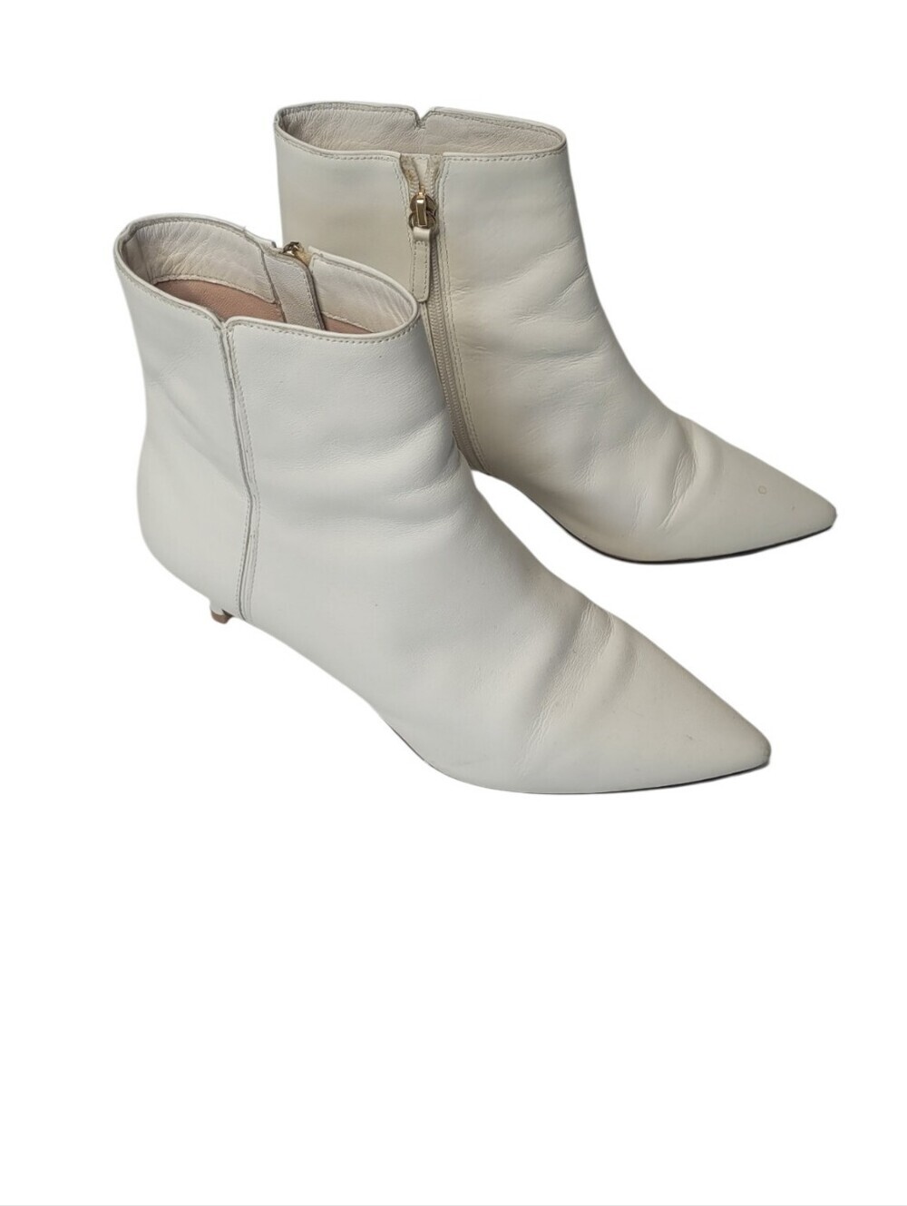 J.Crew Fiona Kitten-heel Ankle Boots in Leather Size 10